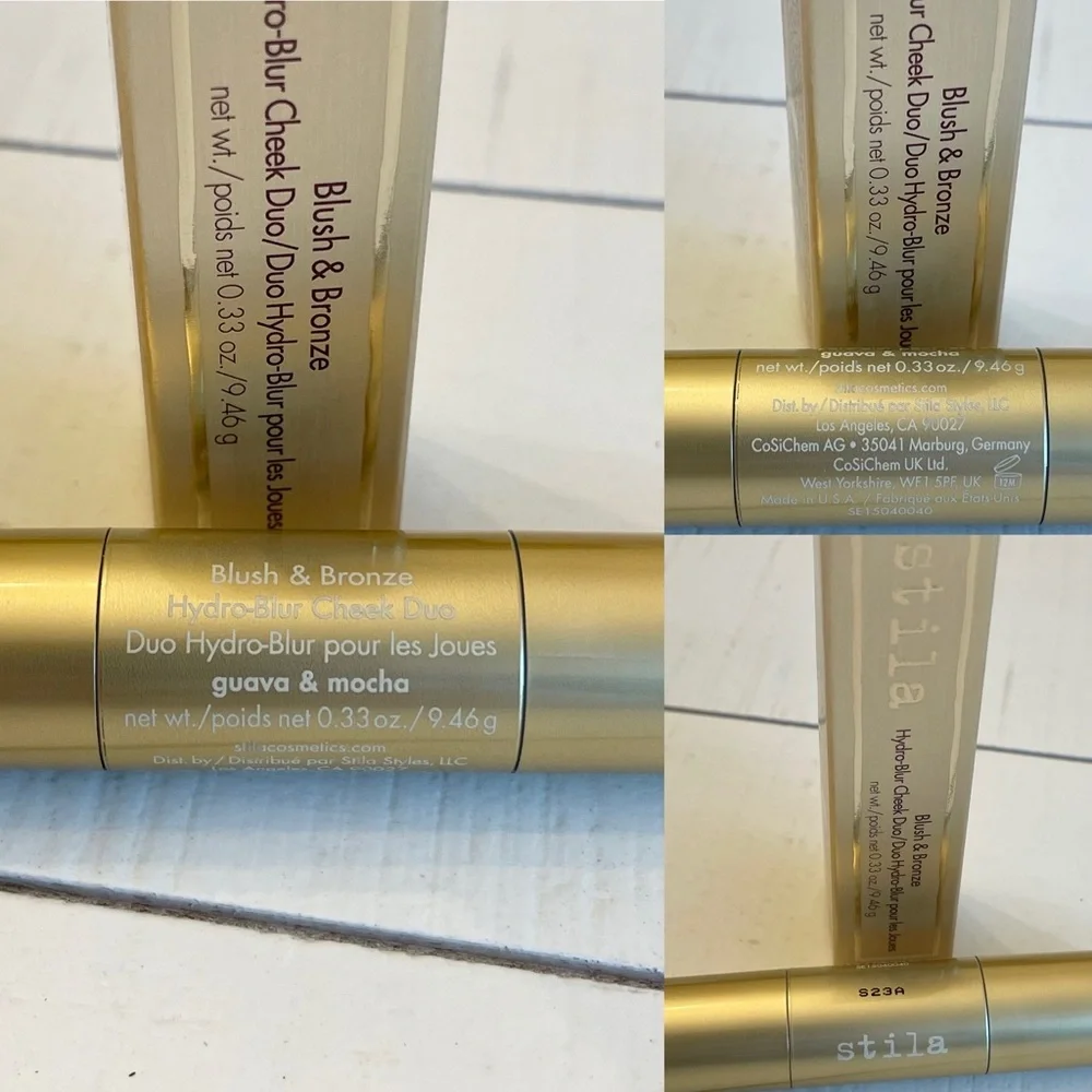 Stila Dual-Ended Stick Hydro-Blur Cheek Duo Blush & Bronze - Guava & Mocha Shade